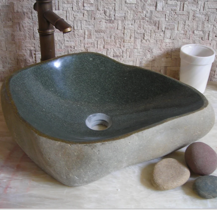 %r Rock Granite Bathroom Sink e Natural Marble