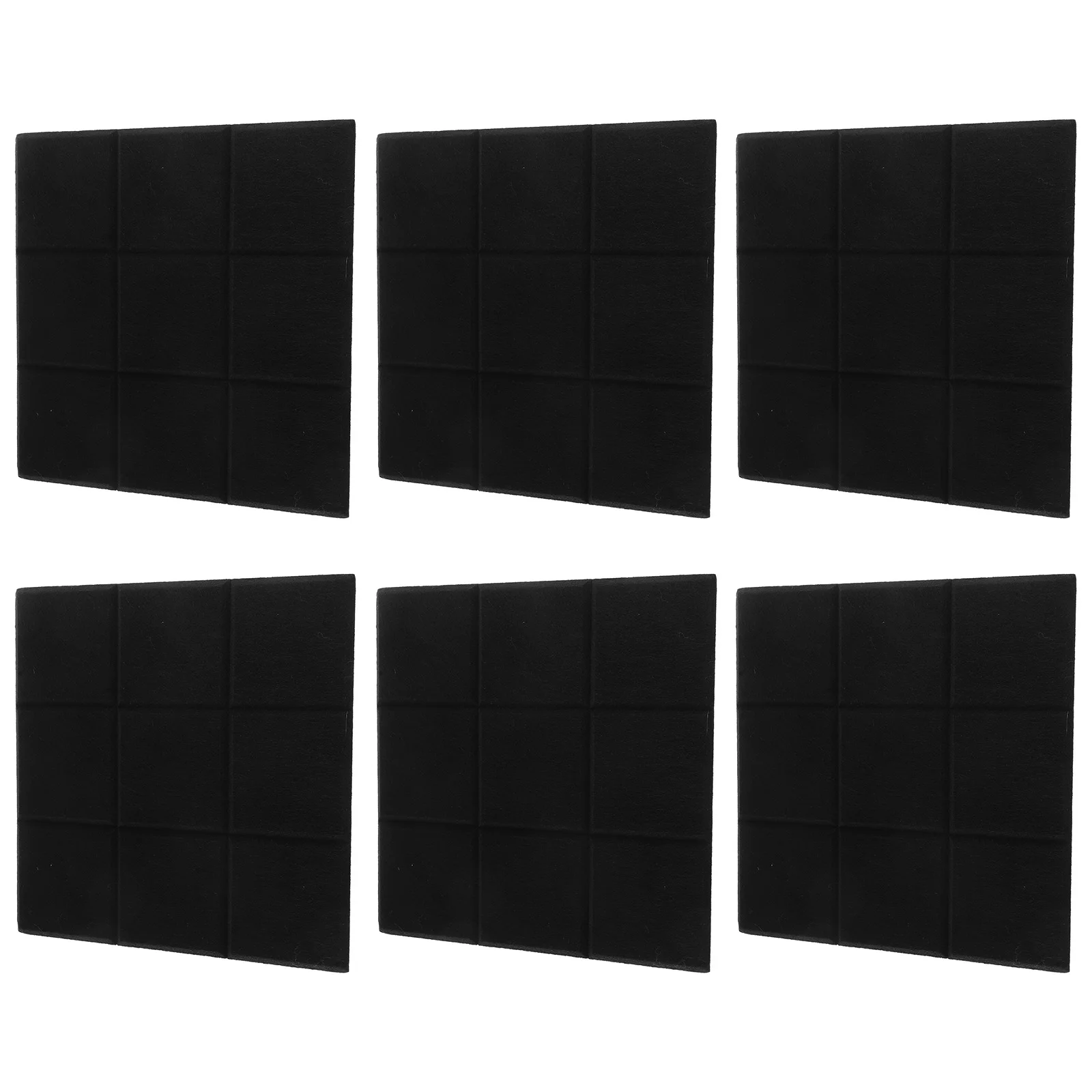 6 قطعة بلاط لباد ذاتي اللصق لتزيين الجدران لوحة الإعلانات تستخدم في لوحة الرسائل الإبداعية للحضانة المكتبية مع سطح ناعم