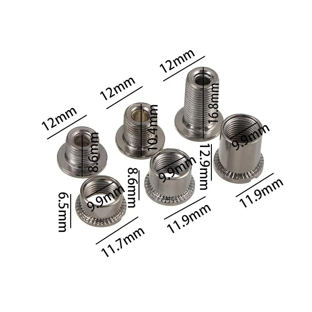 5 قطعة مسامير عجلة السلسلة الصلب دراجة اكسسوارات كرنك المكسرات أجزاء الدراجة الأسنان القرص مسامير الأظافر كرانسيت البراغي لوحة القرص مسمار