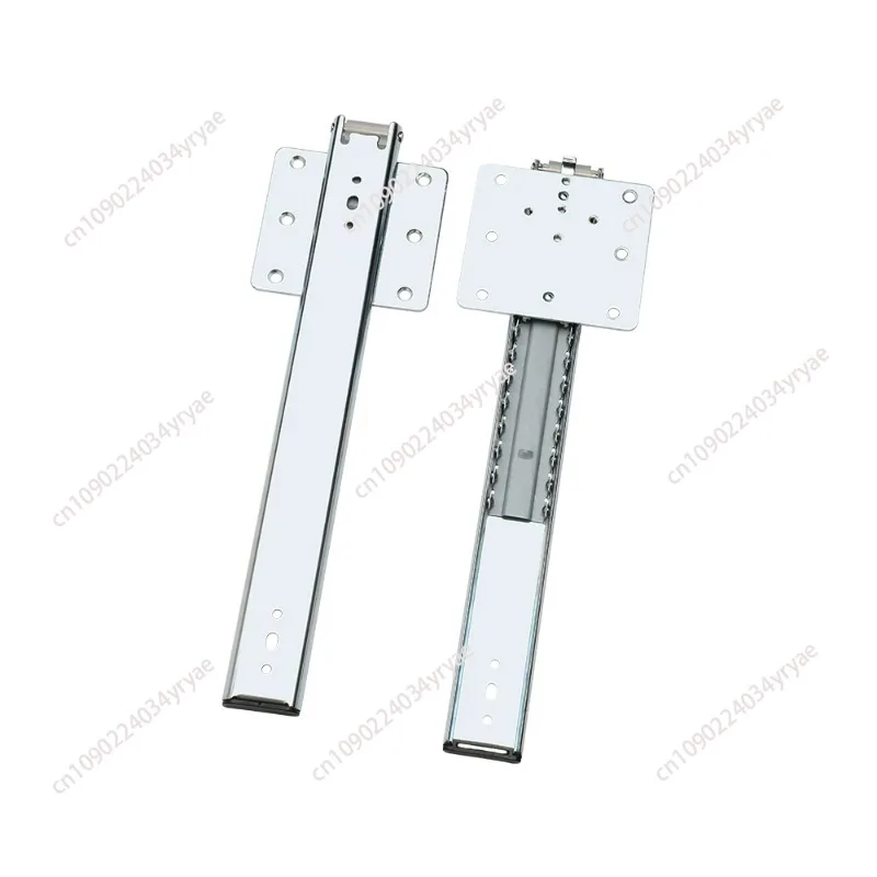 Upturn Folding Hidden Swing Door Track Cabinet Pocket Telescopic Side Mount Plug-in Sliding Guide Hardware Accessories Thick18mm
