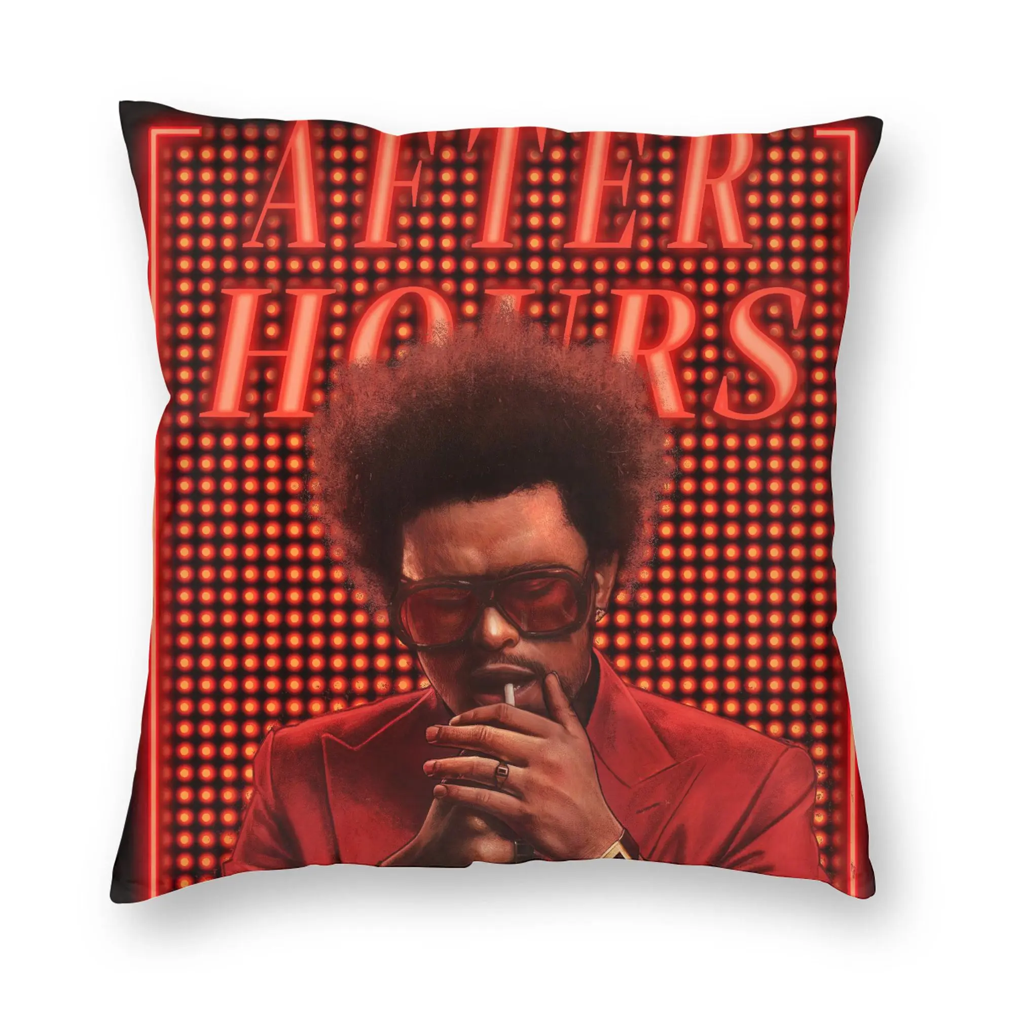 The Weeknd Rapper Singer  Pillowcase Soft Polyester Cushion Cover Decor  Pillow Case Cover Home Dropshipping 45X45cm