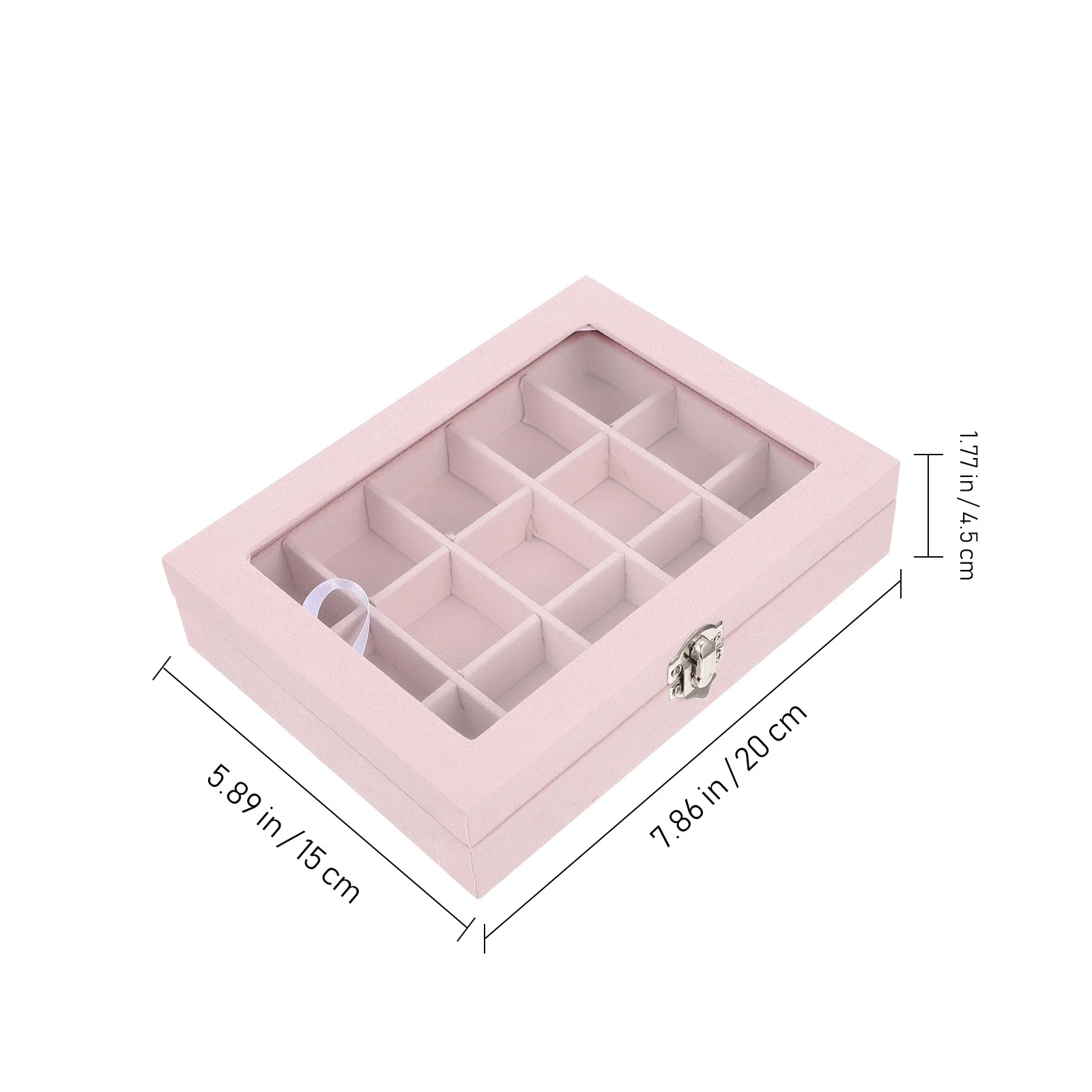 1 قطعة حقيبة تخزين المجوهرات متعددة الشبكة غطاء شفاف منظم حلقة القرط للاستخدام المنزلي صندوق تخزين المجوهرات