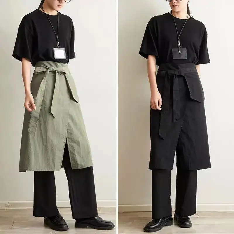 New Split Leg Half Body Waterproof Apron Multifunctional Work Clothes For Barber Coffee Shop Home Kitchen Cleaning