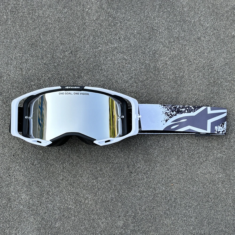 Neueste Motorradbrille mit HD-Gläsern, Winddichte Sportbrille für Motocross, MTB, ATV, Radsport, Rennen, Offroad, UV400-Schutz Sonnenbrille – Detail 8