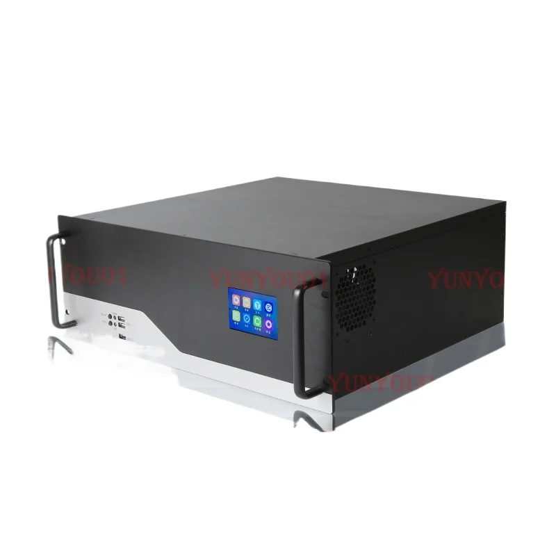 

19 inch 4U industrial control service chassis with 6 hard drive slots compatible with ATX power supply
