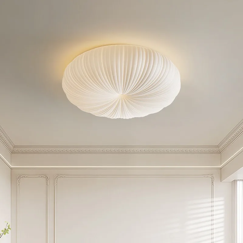 Creative Modern Minimalist Cream Style Pumpkin Acrylic LEDCeiling Pendant Light Bedroom Dining Study