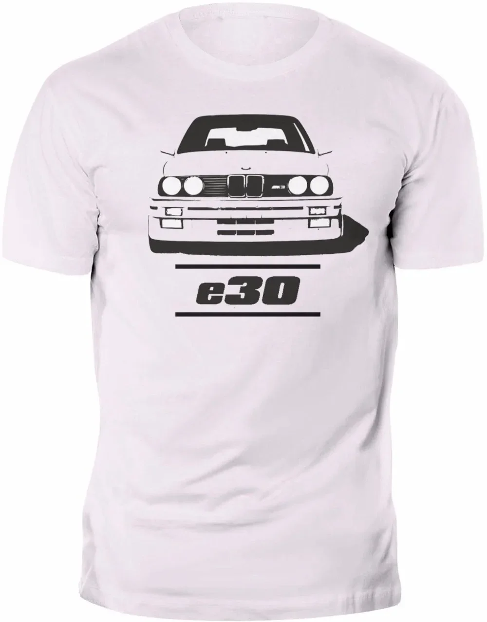 New Fashion Hot Mens Summer O Neck T-Shirt Retro Classic Oldschool Car Fans M3 E30 Front Power Tee 100% Cotton Tee Shirts