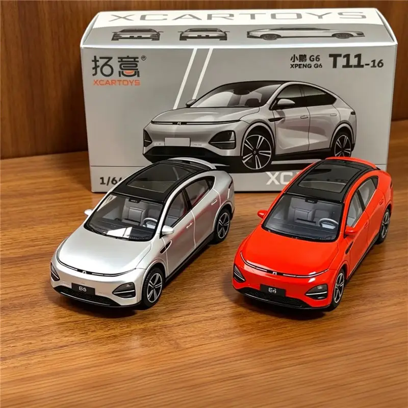 1:64 XPENG G6 Coupé SUV Legierung Elektro-Sportwagen Modell Simuliertes Druckguss-Metallmodell Neue Energie Fahrzeuge Auto Modell Miniatur Maßstab