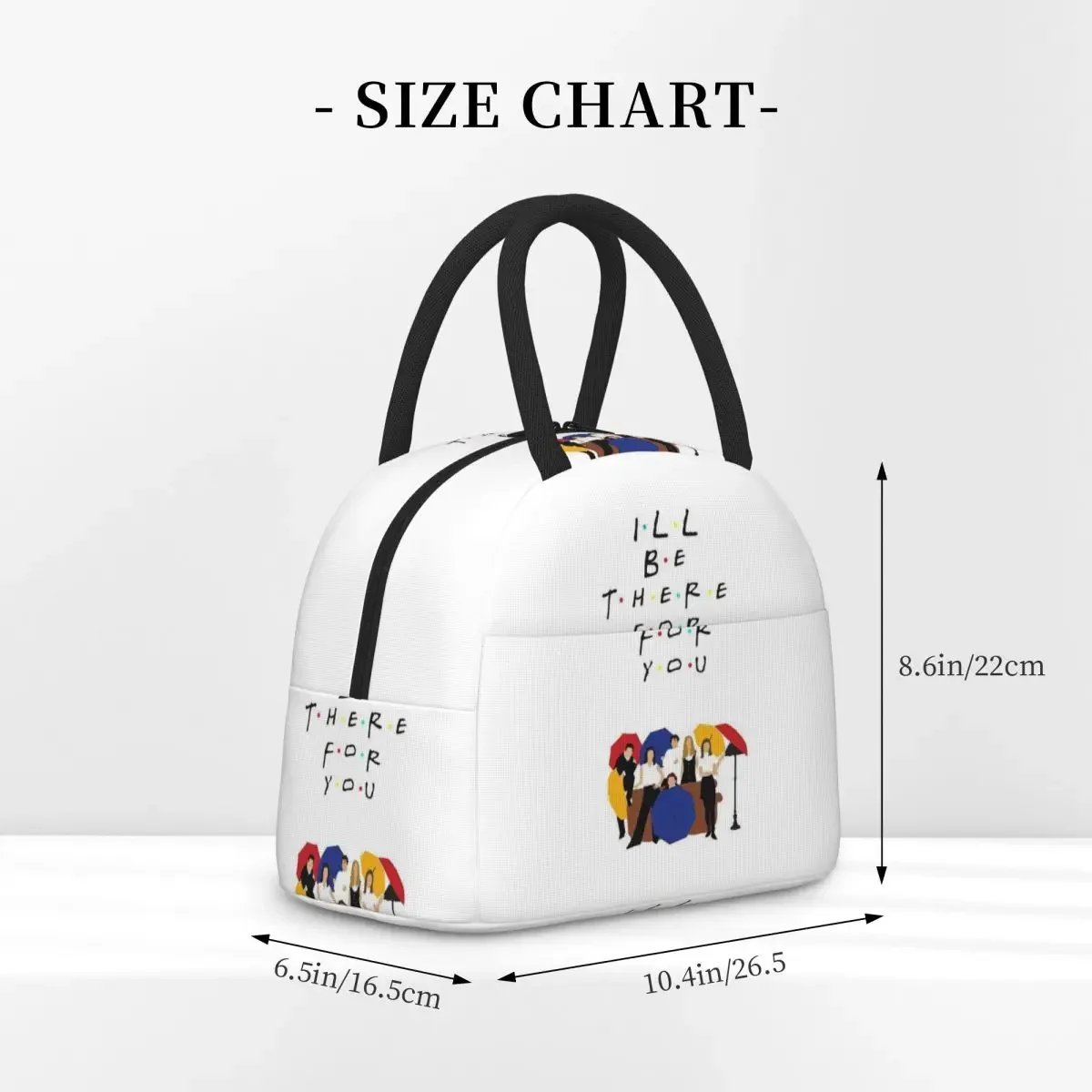Friend TV Show Insulated Lunch Bag for Women Kids Leakproof Food Boxes Thermal Lunch Box Tote