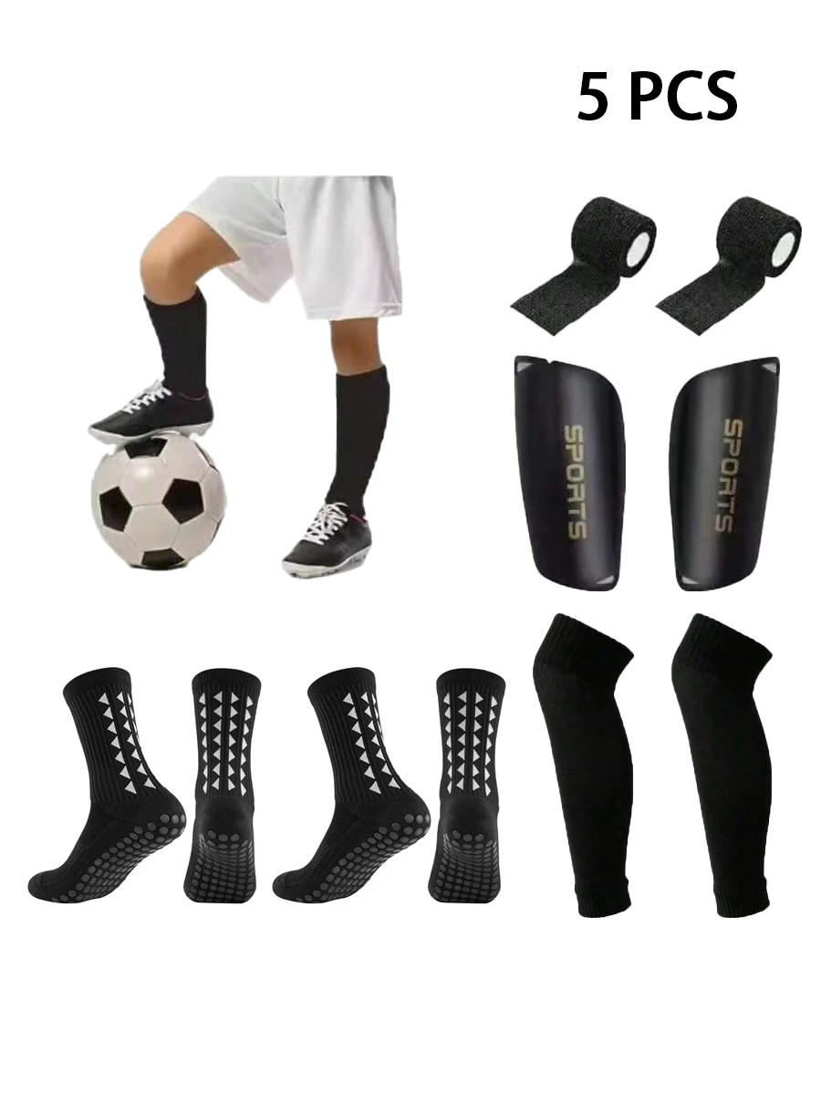 

1 Set Training Equipment Men Women Sports Socks Football Socks Adhesive Bandage Sports Baffle Elastic Socks Cover