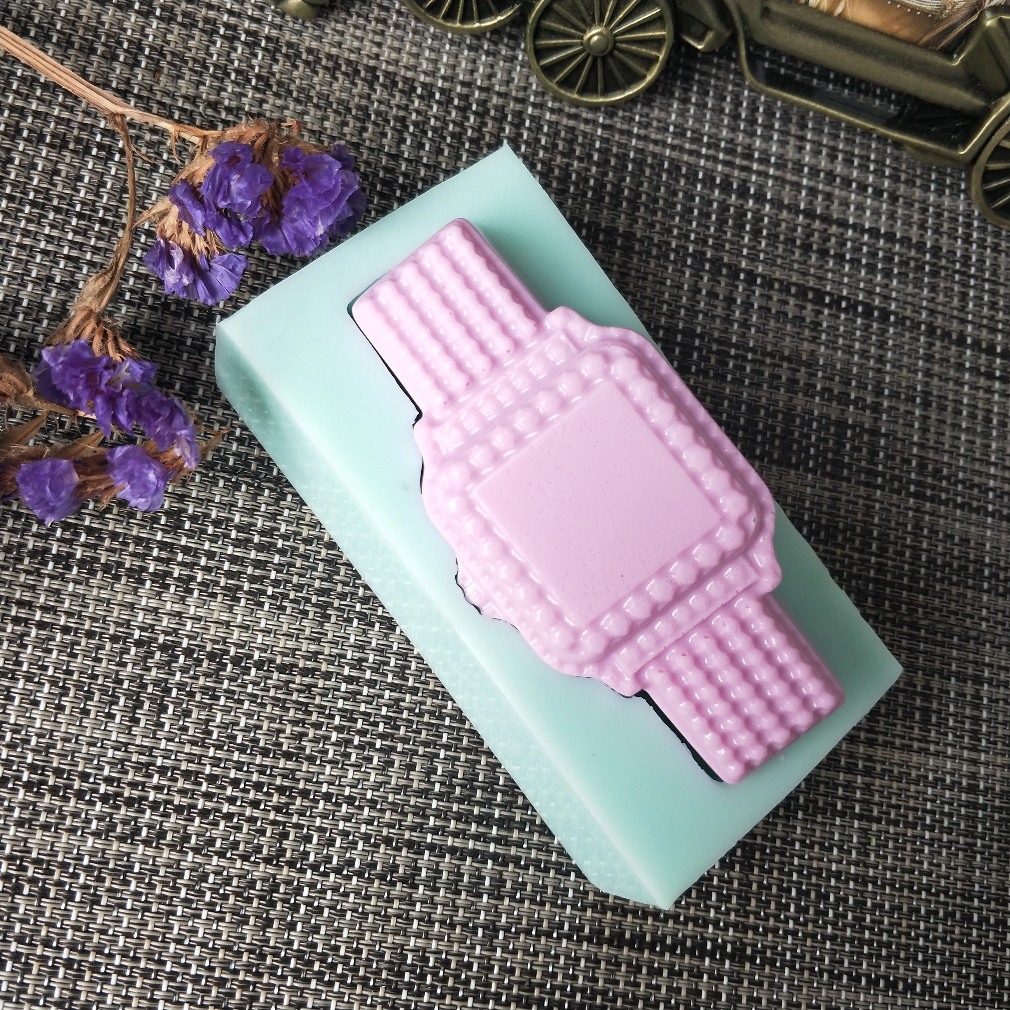 PRZY Watch Soap Silicone Soap Mold Handmade Watch Soap DIY Aroma Mould Soap Making Moulds Resin Clay Molds Silicone Rubber