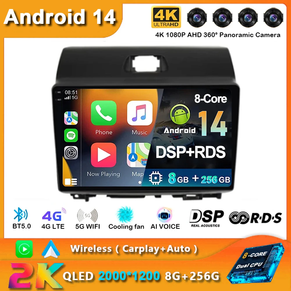 

Android 14 Car Radio For KIA Ray 2011 - 2017 Auto All in one Stereo Carplay 2 DIN Multimedia Player GPS Navigation HD Screen