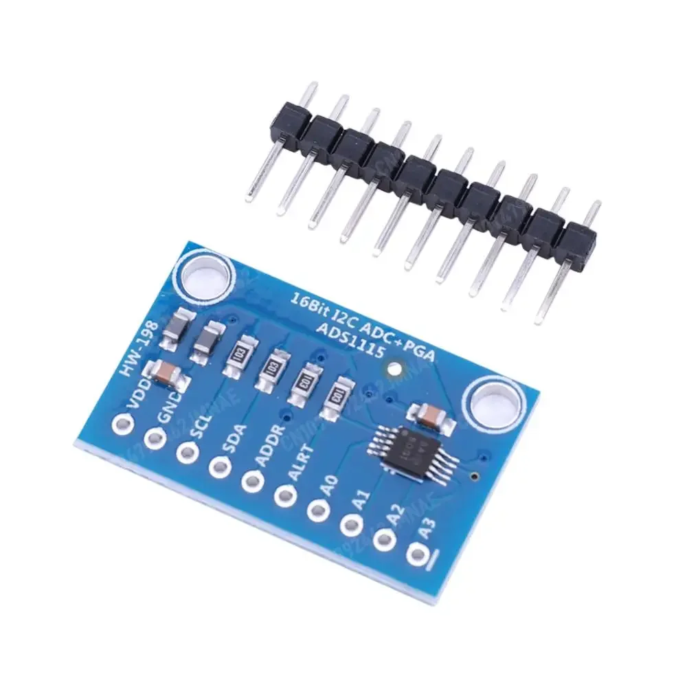 ADS1115 4 Channel Analog-to-Digital ADC Converter with Programmable Gain Amplifier 16 Bit I2C High Precision for Arduino RPi