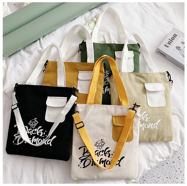 Canvas Bag Shoulder Women the Tote Ladies Hand Bolsos De Mano Handbags School Tassen Dames Sacs Shopping a Main Femme  Bandouill