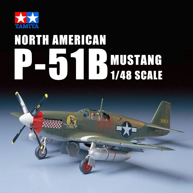

1/48 TAMIYA model 61042 US P51-B Mustang Fighter assembly Scale diy toys Model Kit