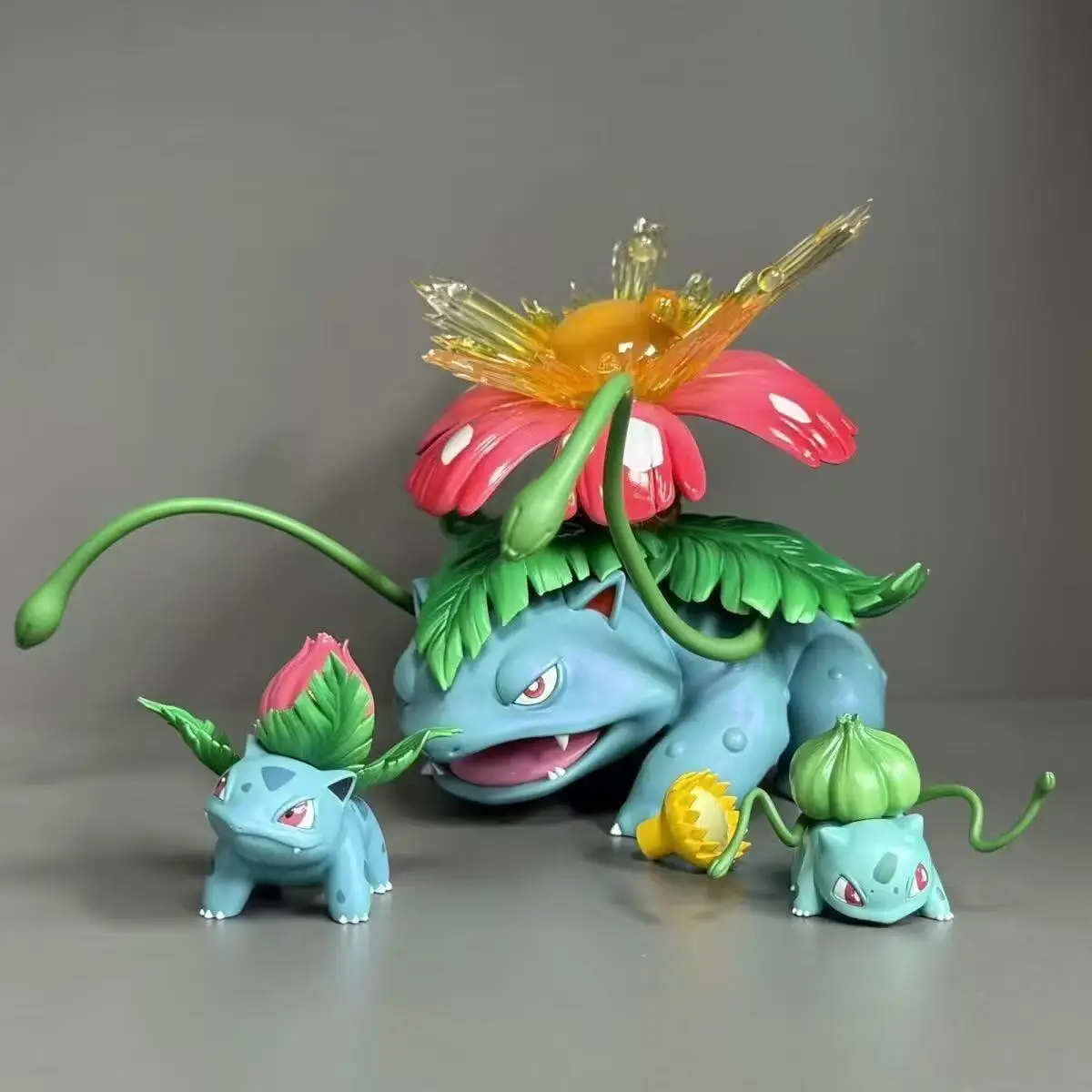 

3.5-13cm Anime Pokemen Figure Bulbasaur Evolutionary Combination Action Figures Pvc Statue Collectible Model Toys Gifts