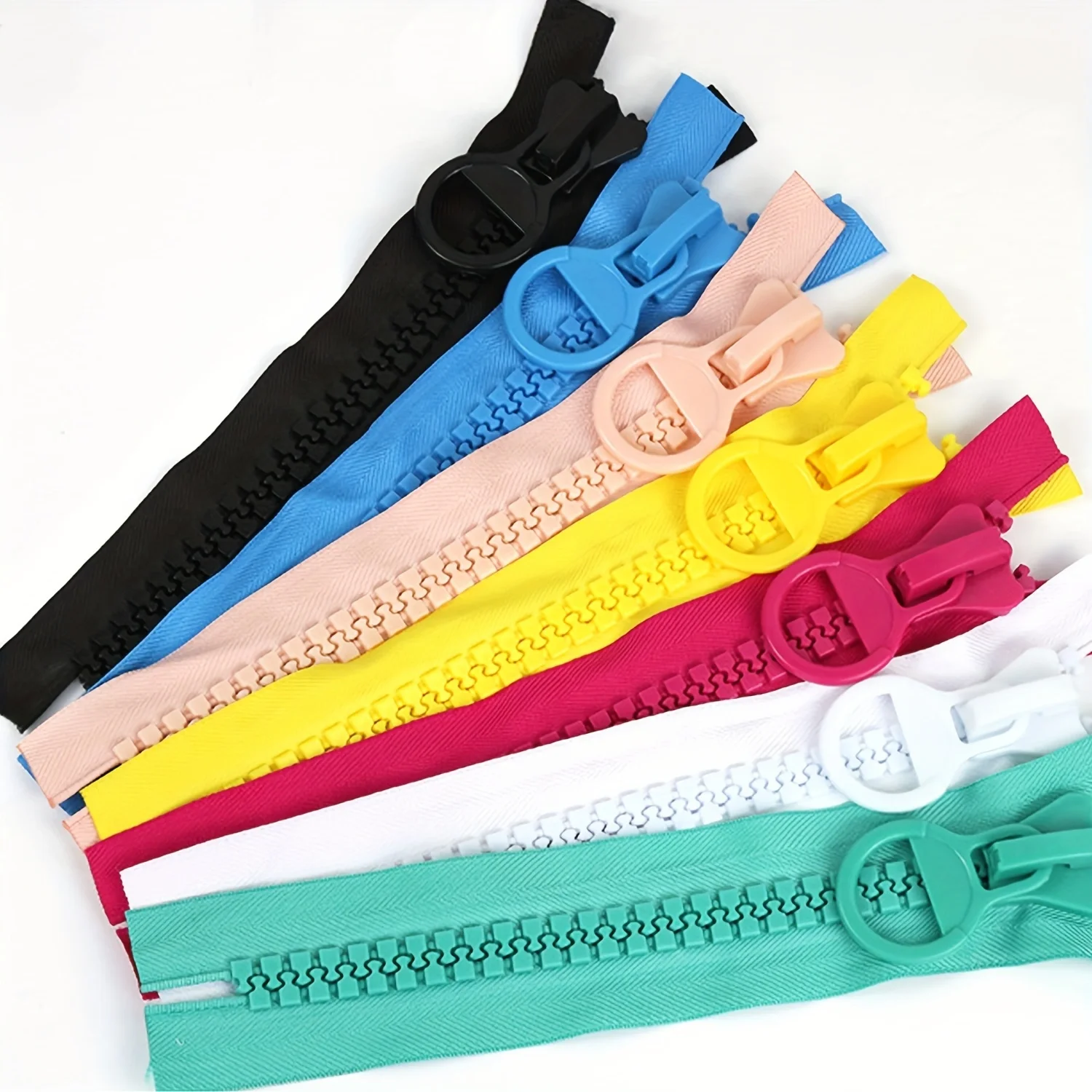 

10Pcs 5# Resin Closed-End Zippers Multi-Color Short Style for Pockets Luggage DIY Sewing Crafts