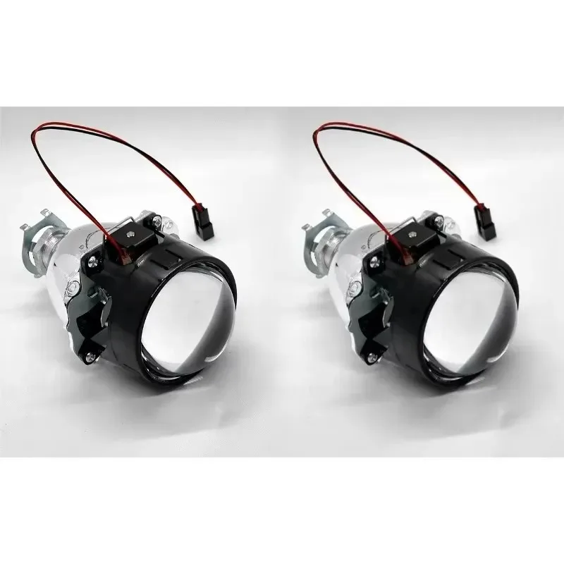 2.5 بوصة التحديثية FitFor H1 زينون لمبة H4 H7 دراجة نارية سيارة العلوي العالمي ميني ثنائية زينون HID العارض عدسة المصباح الأمامي #5