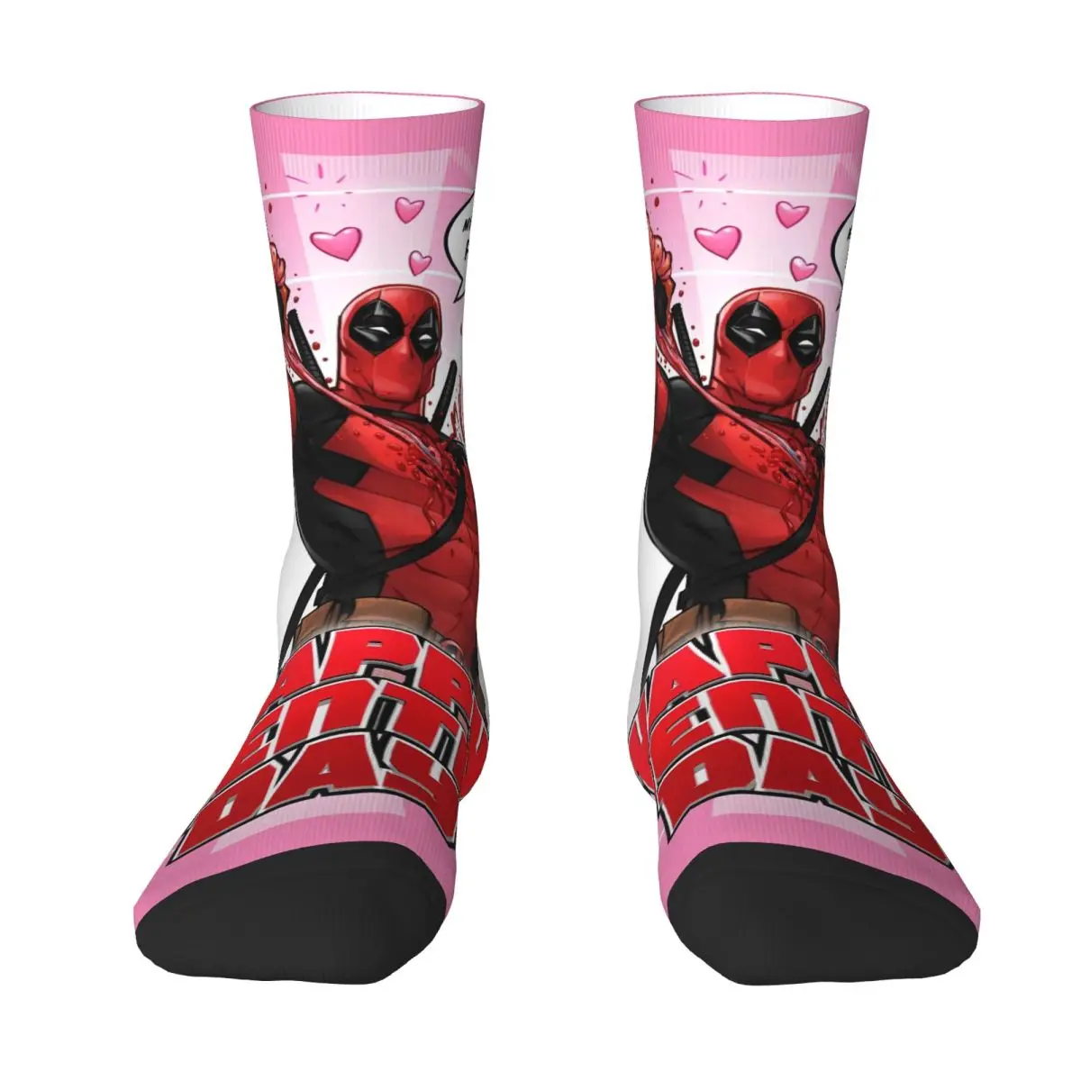 Deadpool & Wolverine Cartoon Stockings Fantasy Comics Leisure Socks Winter Anti Sweat Socks Adults Men Running Warm Soft Socks