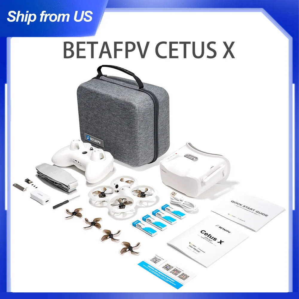 BETAFPV Cetus X FPV Kit Brushless FPV Quadcopter Indoor Racing Airplane Ship from US