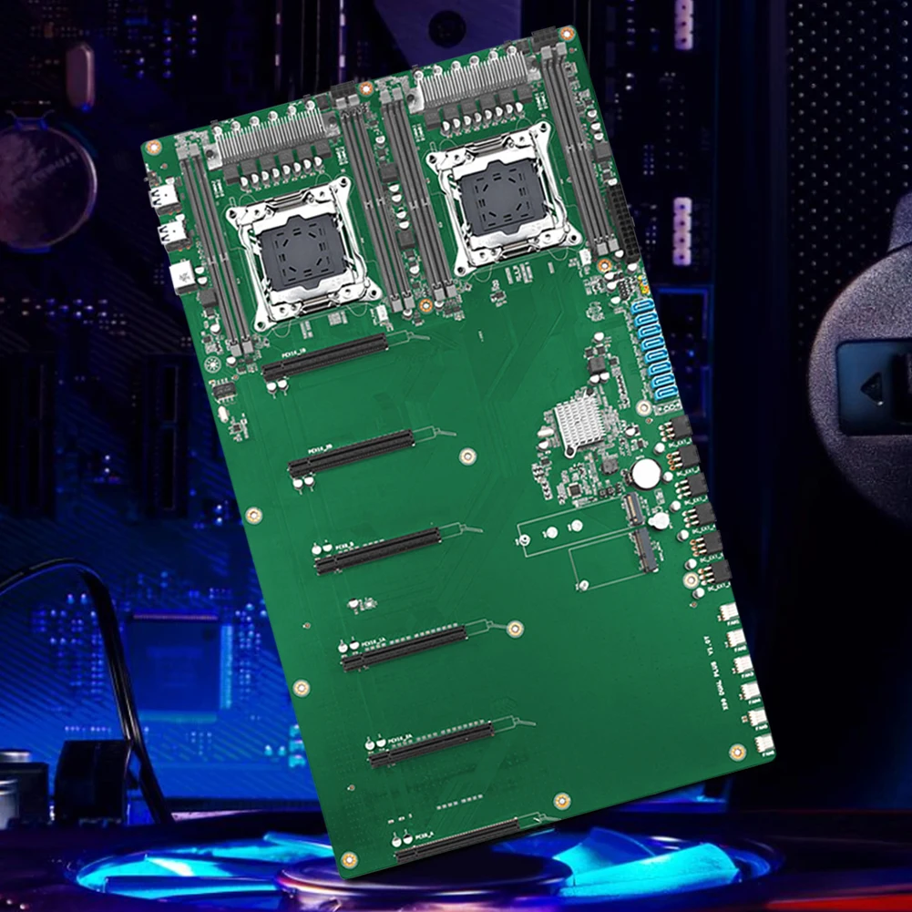 

X99 DUAL PLUS Mining Motherboard 4 *USB3.0 LGA 2011-3 V3/V4 CPU Socket Miner Motherboard 4* PCIe3.0 X16+2*PCIe3.0x8 8* SATA3.0