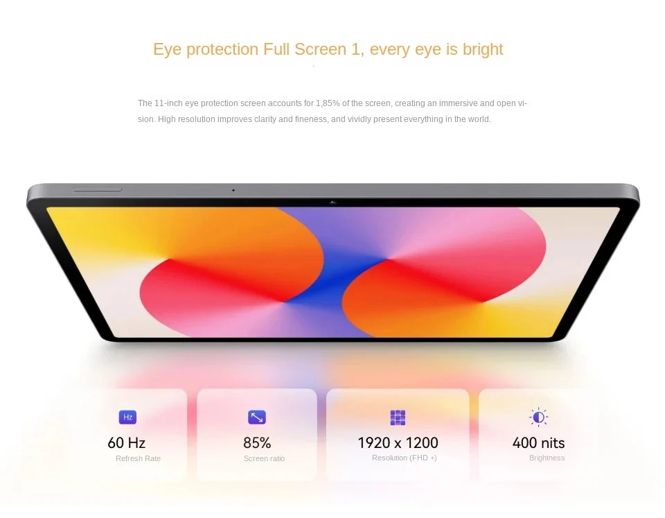 هواوي MatePad SE Vitality Edition 11 بوصة 60 هرتز حماية العين شاشة كاملة 1 سعة البطارية 7700 مللي أمبير