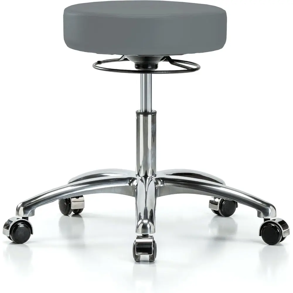 

Вращающийся на 360 градусов стул с регулируемой высотой, диапазон регулировки высоты от 18 до 23 дюймов, ткань цвета «пепел»