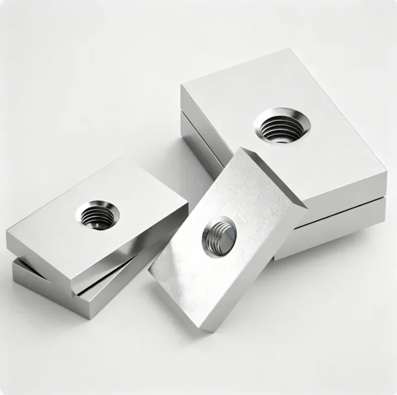 M3 M4 M5 M6 M8 M10 M12 304 Stainless Steel Square Nut Rectangular Nuts Length:10 - 60mm Qty:2pcs-10pcs