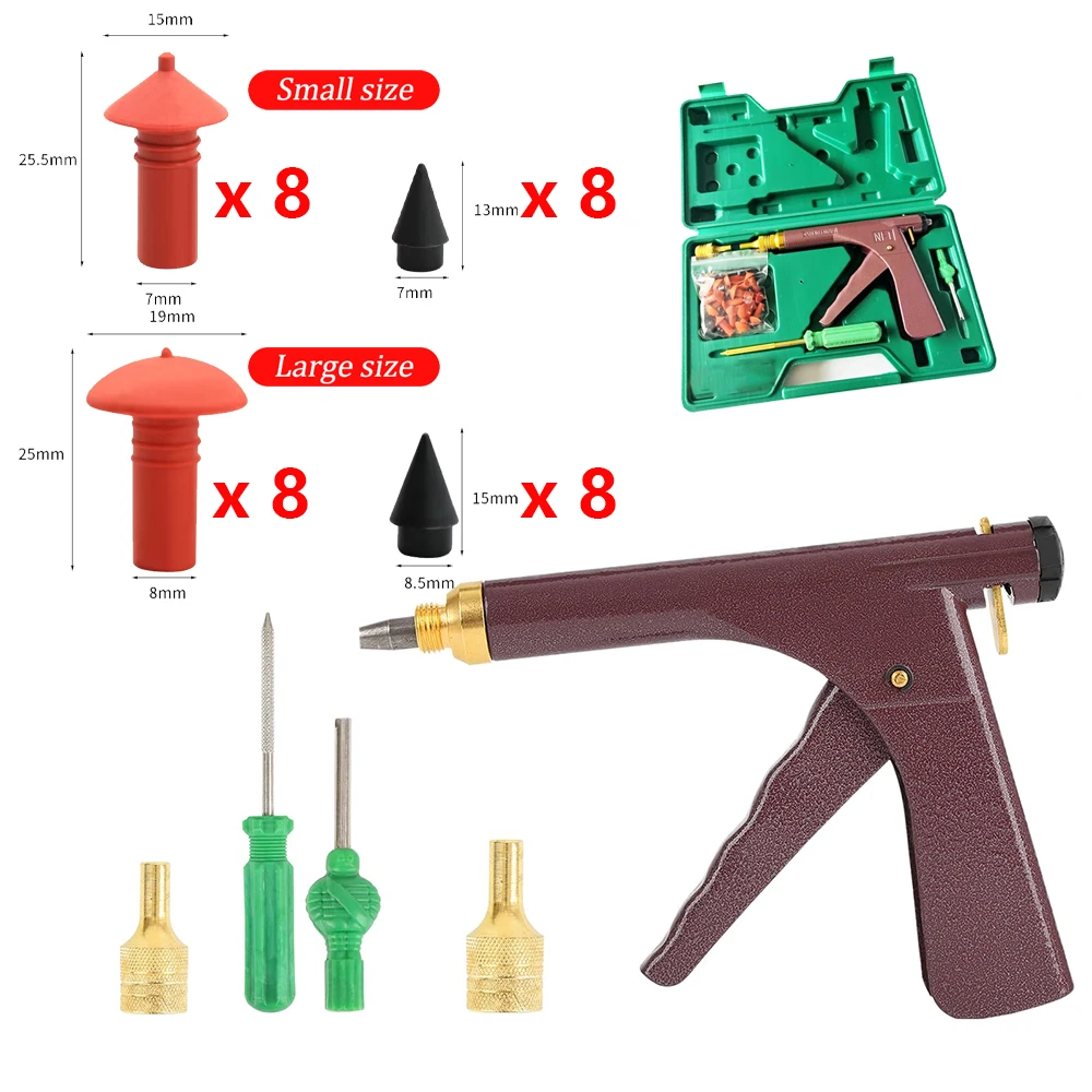 Hot Selling Tubeless Tire Repair Kit with Repair Gun & Puncture Plug Universal for Motorcycle Car Bike Tire Leak Fix Tool Set