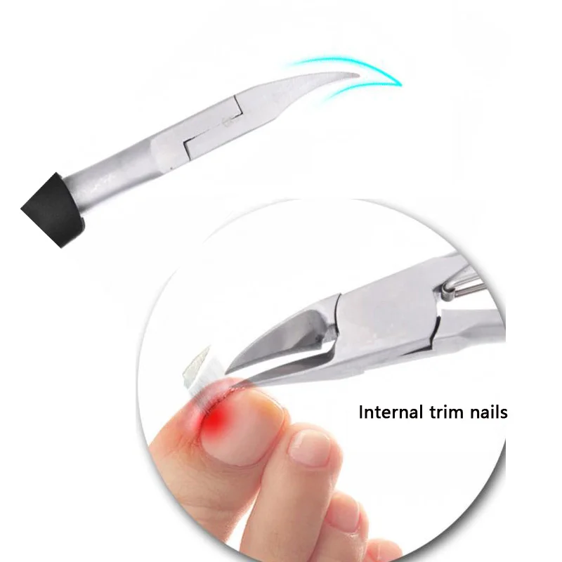 Stainless Steel Nail Clippers Ingrown Toenail Correction Nippers Cuticle Paronychia Pedicure Manicure Hand Foot Care Scissors