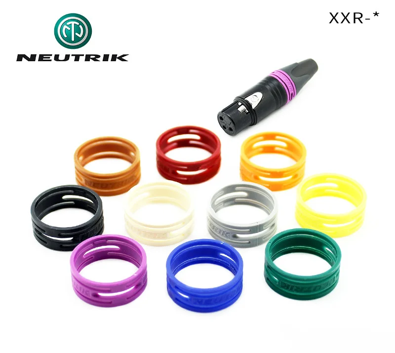 NEUTRIK XXR for NC3FXX/NC3MXX XLR Plug Color Ring Multi-color Roll-proof Ring Marking Rin 10 Colors Distinguishing Different