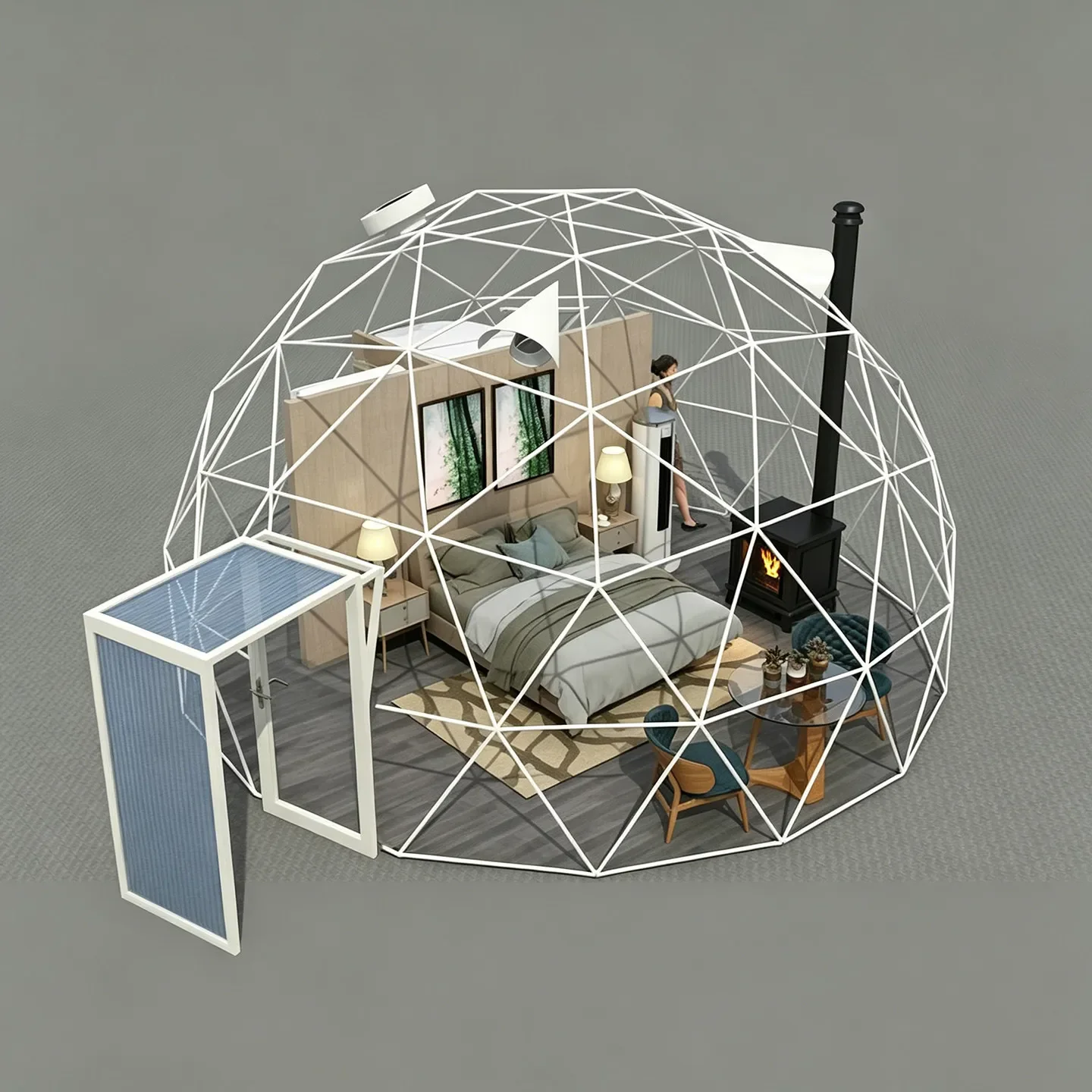 Spherical star tent room Internet celebrity camp Scenic dining Transparent bubble house Outdoor hotel B & B tent manufacturer