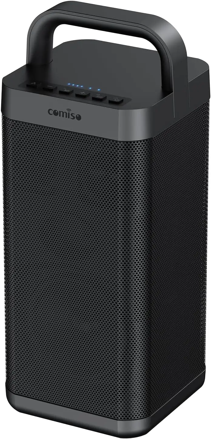 

Портативная Bluetooth-колонка с глубокими басами, пиковой мощностью 150 Вт, водонепроницаемостью IPX6, временем работы до 12 часов, функцией Power Bank