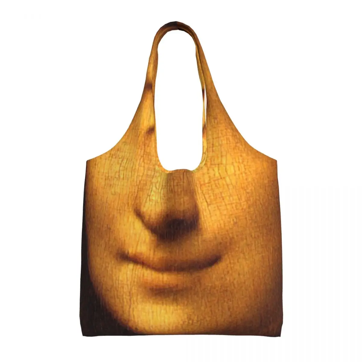 Sacs fourre-tout d'épicerie en polaire mystérieuse pour femmes, sac à main de grande capacité, Leonardo Da Occasion i, Mona Lisa Canvas Shopper, initié