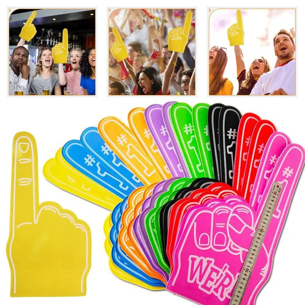 1Pcs Cheerleading Inspiring Giant Foam Finger Foam Atmosphere Cheering Event Cheering Hand EVA Large Foam Gloves