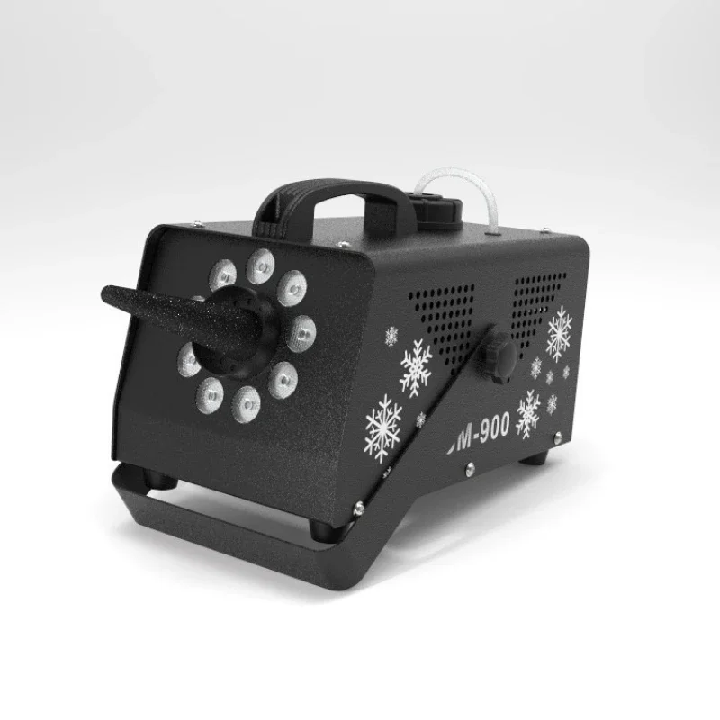 LED Snowflake Machine with Light 900W Stage Small Snowmaking Machine Simulation Atmosphere Christmas Party Party Snow Artifact