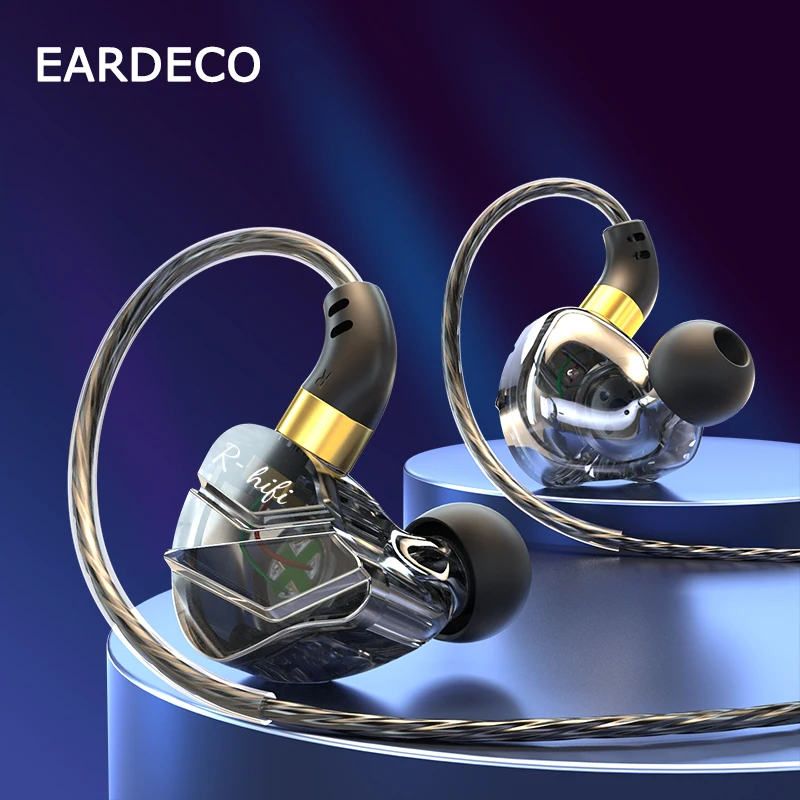 EARDECO 3.5mm Wired Headphones In Ear Headset Wired Earphones with Microphone Bass Stereo Earbuds Sports Headset For Mi Phones