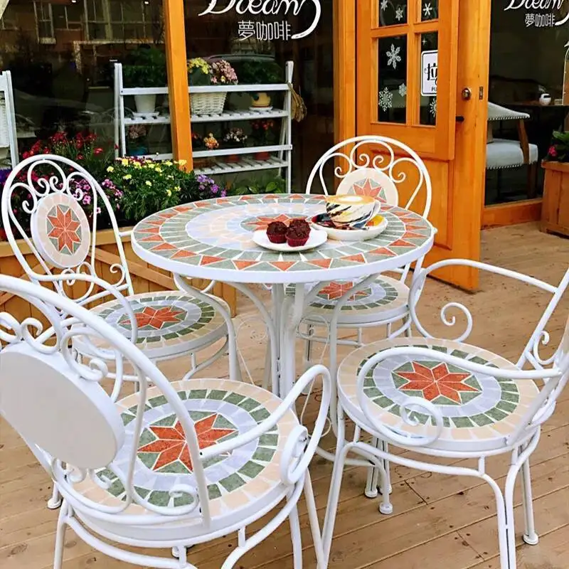 

Set Lounge Sectional Garden Furniture Modern Natural Metal Balcony Garden Furniture Set Nordic Design Meble Ogrodowe Decoration