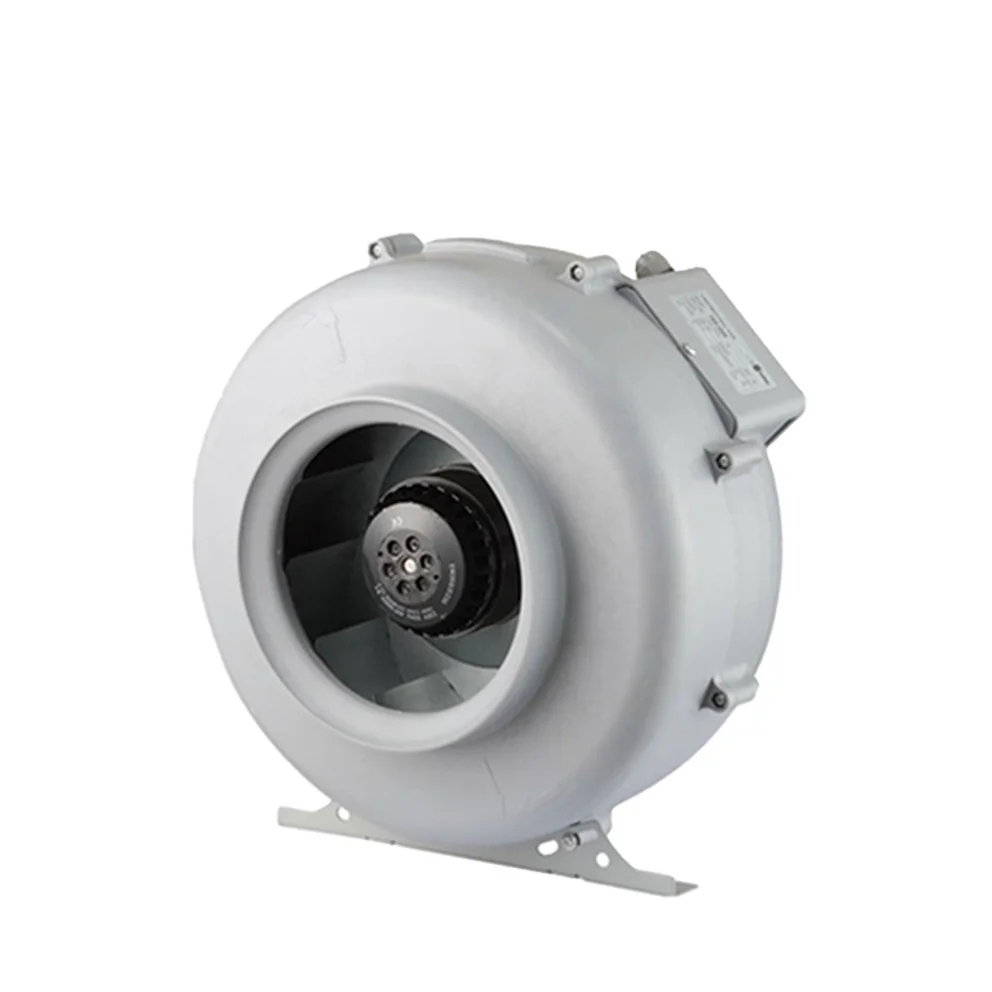220V Inline Centrifugal Duct Fan with Stainless Steel Blades Wall Mount OEM Customization Supported