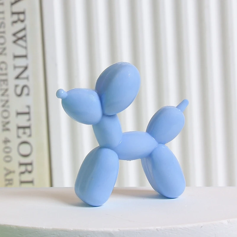 3D Balon Köpek silikon kalıp DIY Aromaterapi Alçı Mum Truva Köpek El Yapımı Reçine Yapımı Kalıp Zanaat Hediye Anahtarlıklar Dekor