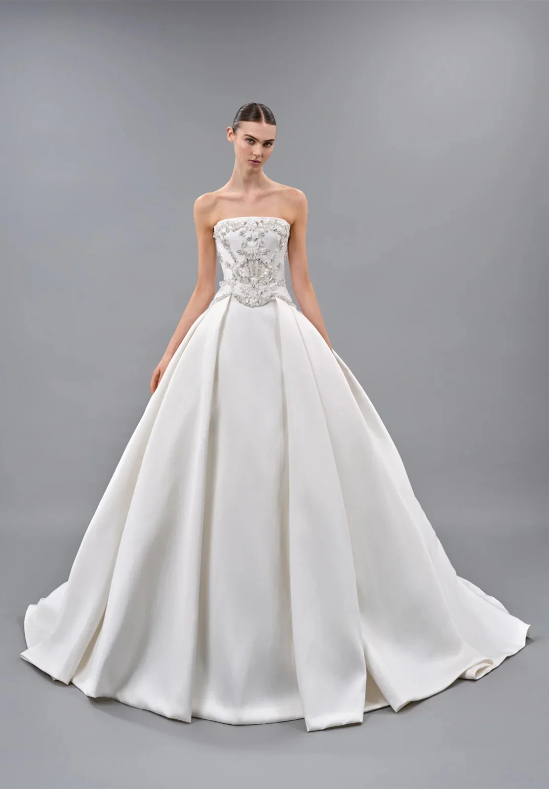 Wedding Dresses 2027 Luxury Vestidos Feminino Elegante Para Casamento Vestido De Novia Princesa White Dress Civil A line Satin