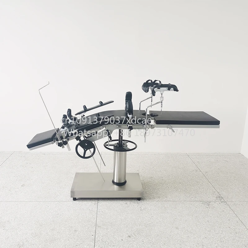 Cost-effective Mechanical Surgical Operation Bed - Adjustable Height Universal Hospital OT Table