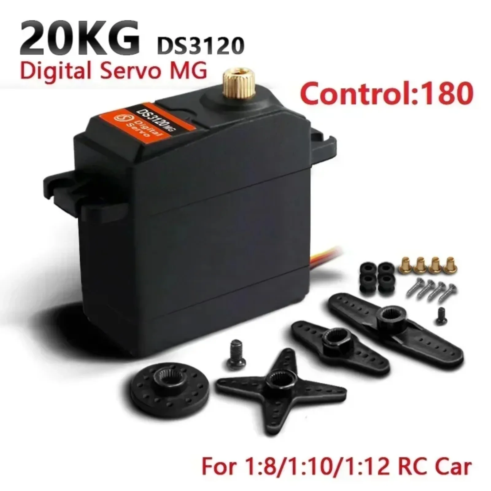 

Цифровой сервопривод Dsservo DS3120 20 кг с высоким крутящим моментом и металлическим редуктором для радиоуправляемых моделей автомобилей и самолетов масштаба 1/8 и 1/10