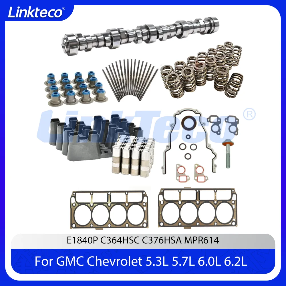 Engine Sloppy Stage 2 Camshaft Kit Fit 4.8L 5.3L 5.7L 6.0L 6.2L 7.0L V8 For GMC YUKON SIERRA SAVANA CHEVROLET EXPRESS SILVERADO