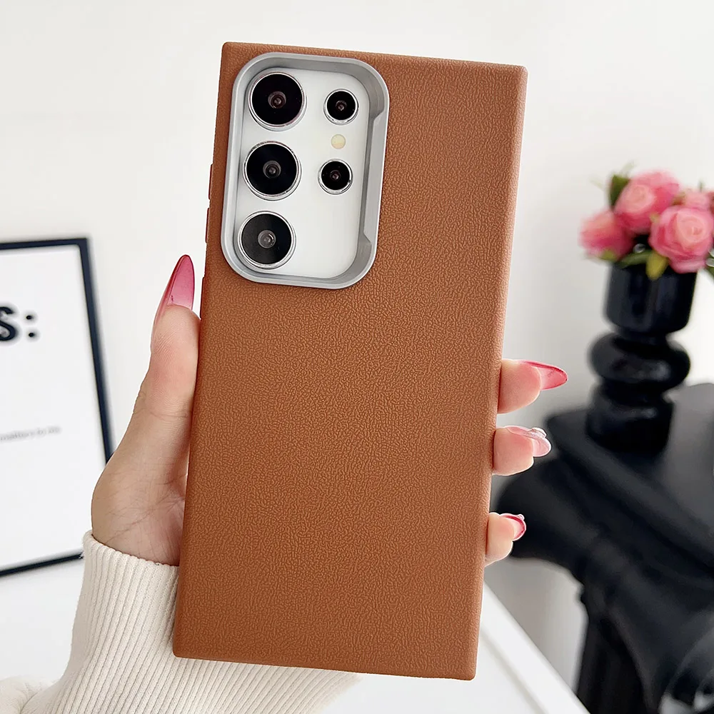 Luxus Business Leder Textur Telefon Fall Für Samsung A56 A55 5G A54 A53 A52 A36 A35 A34 A33 A16 a15 A14 A13 A25 Weiche TPU Abdeckung