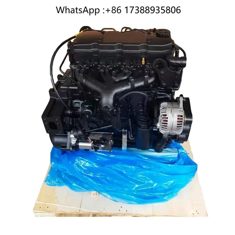 Machinery  Engine 160hp 4 Cylinders QSB4.5-C160 Water Cooled Electric Starter Assembly JL
