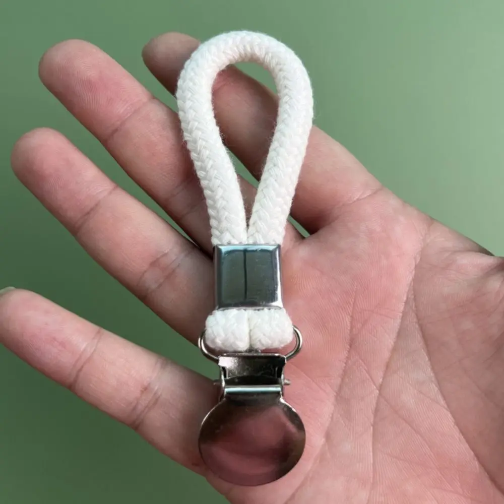 Creative Towel Hanging Clips Braided Multipurpose Cotton Loop Metal Hook Clamps Home Kitchen Storage Clips