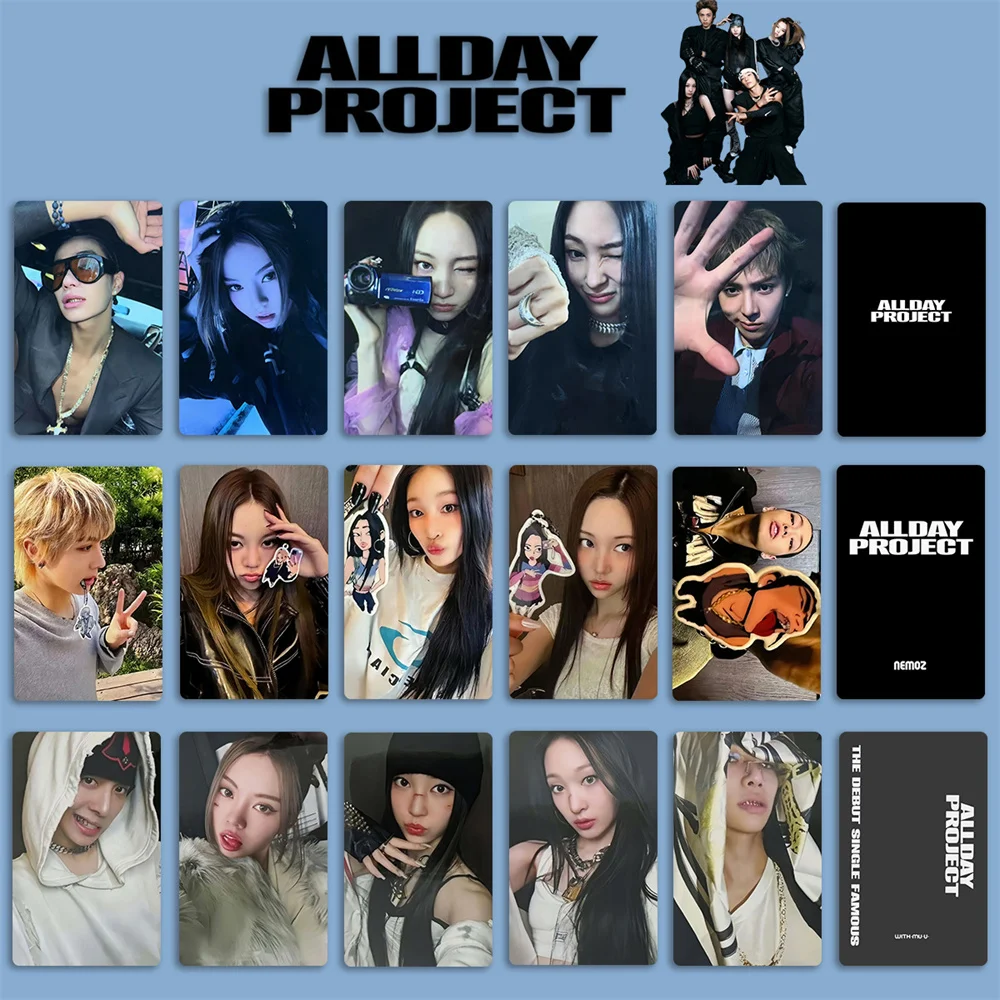 ALLDAY PROJECT New Album FAMOUS HD Photocards 5PCS LOMO Cards ANNIE TARZZAN BAILEY WOOCHAN YOUNGSEO Postcard Fans Collection