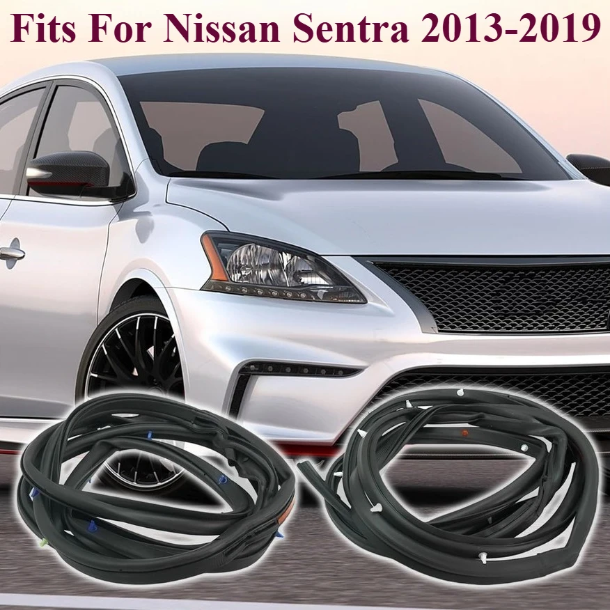 

For Nissan SENTRA 2013-2019 Rear LH&RH Pair Door Silence Weatherstripping Seals
