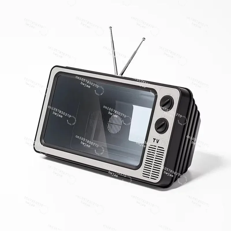 Creative Retro TV Screen Desktop Phone Stand Amplifier for Blu-Ray Perfect for Movies And TV Shows